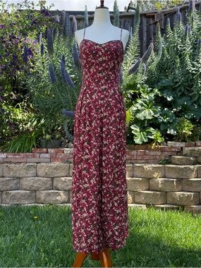 90’s vintage floral jumpsuit